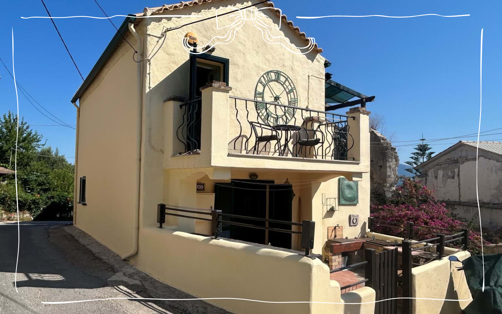SUMMERTIME, Giannades, Corfu, 165,000 €, 2 Bedrooms 1 Bathroom. A tastefully renovated village house with lovely country views.